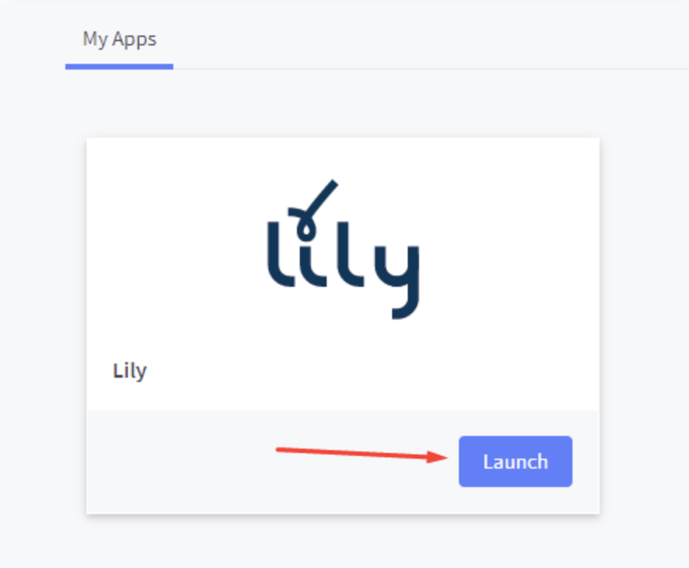Install Lily and click Launch